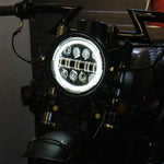 Fari LED per moto da 7 pollici Luci di marcia diurna molto vicine alla luce, Daytime Running Lights