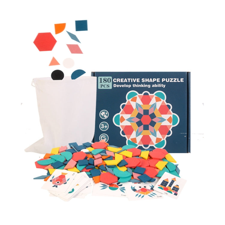 Puzzle in legno tridimensionale da 180 pezzi per bambini
