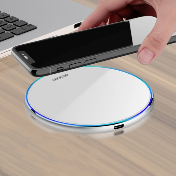 Caricabatterie wireless X8 15W con specchio acrilico