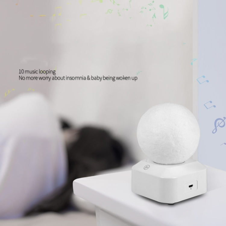 Donne incinte Baby Sleep Comfort Musica Sleep Aid Colorful Night Light Moon Light