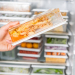 La cucina con scatola per la conservazione della freschezza del frigorifero da 2 pezzi può essere impilata con una scatola sigillata per frutta congelata, Small, Medium, Large