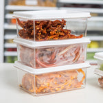 La cucina con scatola per la conservazione della freschezza del frigorifero da 2 pezzi può essere impilata con una scatola sigillata per frutta congelata, Small, Medium, Large