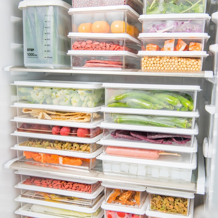 La cucina con scatola per la conservazione della freschezza del frigorifero da 2 pezzi può essere impilata con una scatola sigillata per frutta congelata, Small, Medium, Large