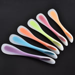 3 pezzi multifunzionale a doppia testa spatola in silicone a doppio scopo strumento di cottura cucchiaio traslucido, consegna colore casuale