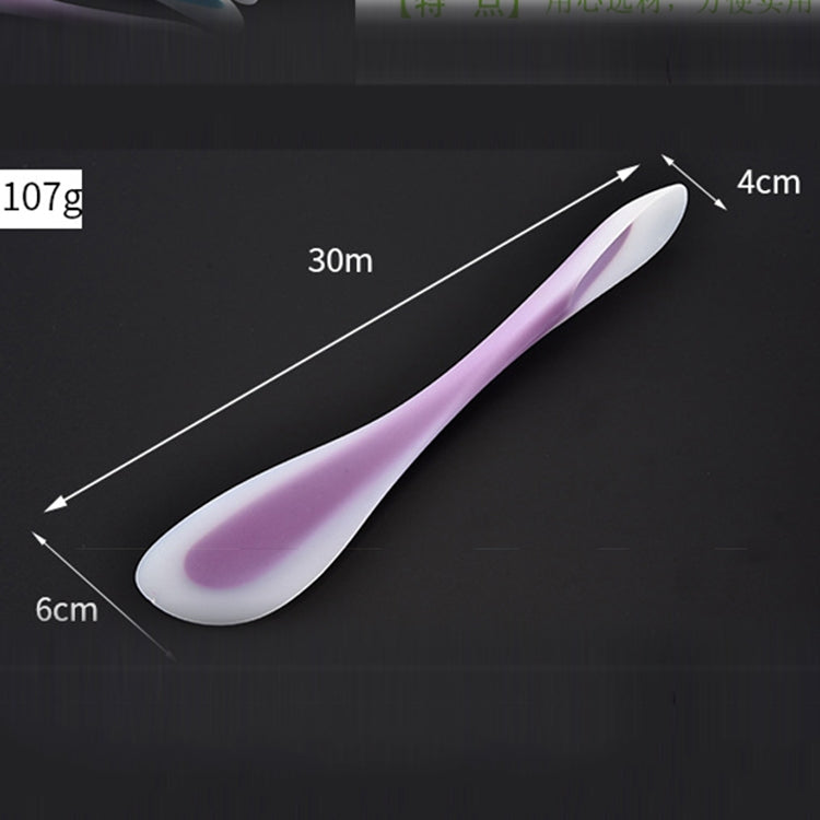 3 pezzi multifunzionale a doppia testa spatola in silicone a doppio scopo strumento di cottura cucchiaio traslucido, consegna colore casuale