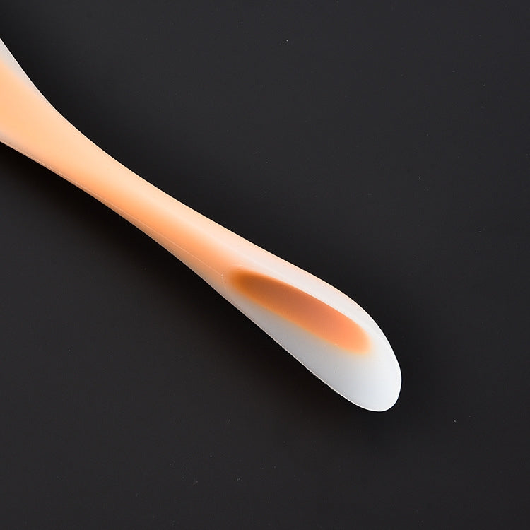 3 pezzi multifunzionale a doppia testa spatola in silicone a doppio scopo strumento di cottura cucchiaio traslucido, consegna colore casuale