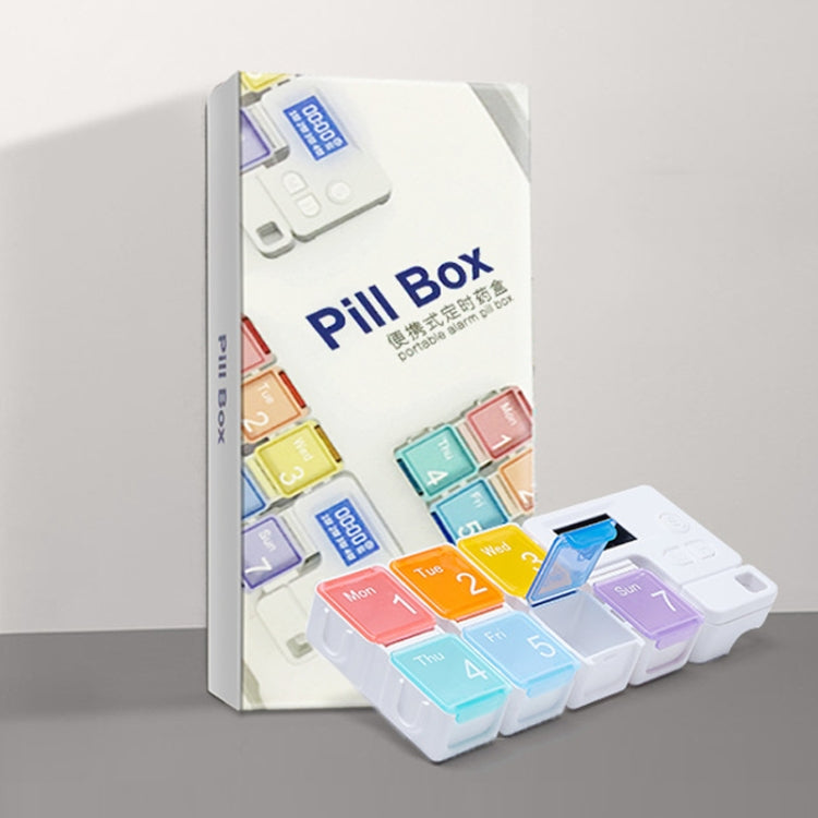 TF-248 Scatola portapillole in plastica con promemoria smart timing a 7 celle, TF-248