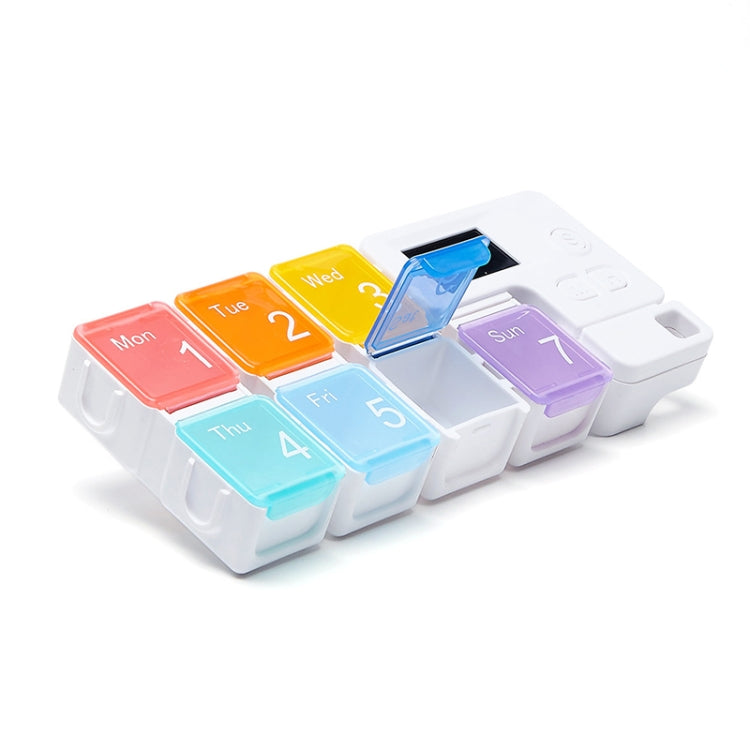 TF-248 Scatola portapillole in plastica con promemoria smart timing a 7 celle, TF-248