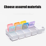 TF-248 Scatola portapillole in plastica con promemoria smart timing a 7 celle, TF-248