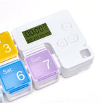 TF-248 Scatola portapillole in plastica con promemoria smart timing a 7 celle, TF-248