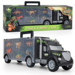 Set giocattolo dinosauro con camion e contenitore 41cm
