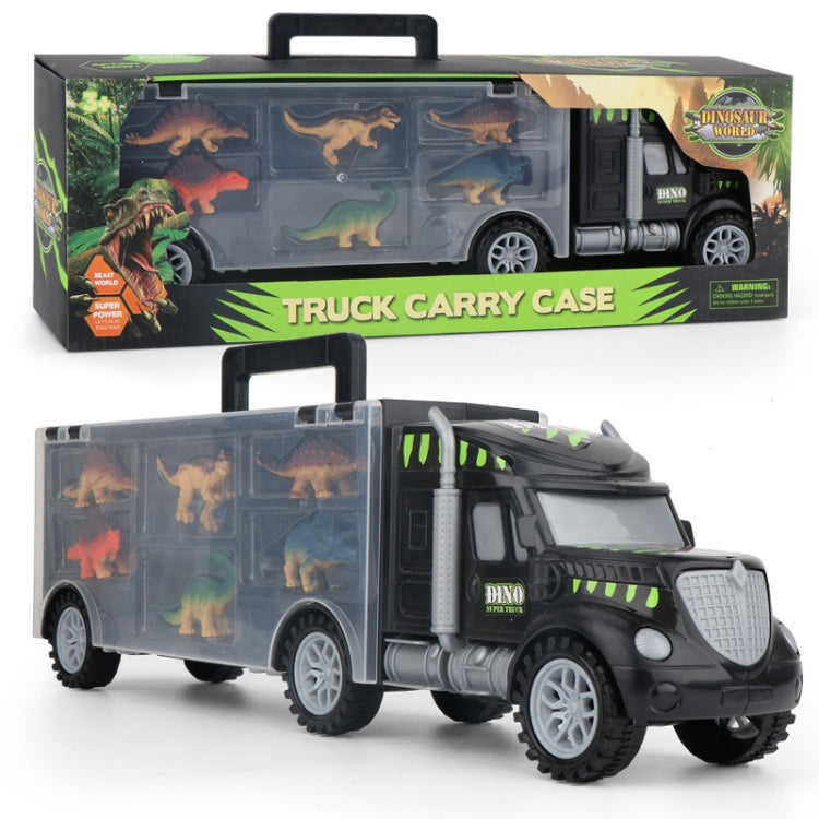 Set giocattolo dinosauro con camion e contenitore 41cm