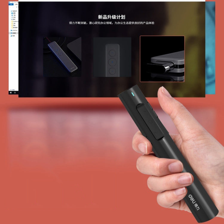 Penna con telecomando per presentazioni aziendali Deli 2.4G Flip Pen, 2801 Black (Red Light), 2801 White (Red Light), 2801G Black (Green Light), 2801G White (Green Light), TM2801 Black (Red Light), TM2801 White (Red Light)
