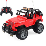 Giocattolo modello di auto giocattolo telecomandato a quattro vie per bambini elettrici, 1:18, Red SUV 6061