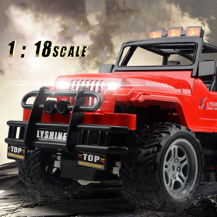 Giocattolo modello di auto giocattolo telecomandato a quattro vie per bambini elettrici, 1:18, Red SUV 6061