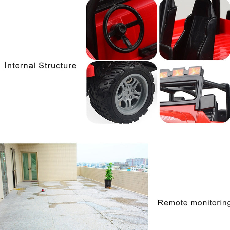 Giocattolo modello di auto giocattolo telecomandato a quattro vie per bambini elettrici, 1:18, Red SUV 6061