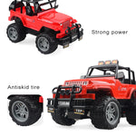 Giocattolo modello di auto giocattolo telecomandato a quattro vie per bambini elettrici, 1:18, Red SUV 6061
