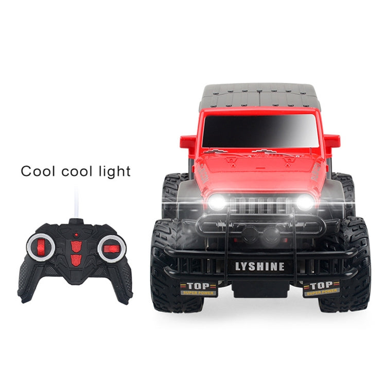 Giocattolo modello di auto giocattolo telecomandato a quattro vie per bambini elettrici, 1:18, Red SUV 6061