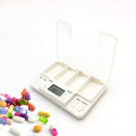 TF200 Scatola portapillole portatile in plastica con promemoria intelligente a 4 celle