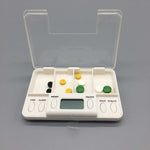 TF200 Scatola portapillole portatile in plastica con promemoria intelligente a 4 celle