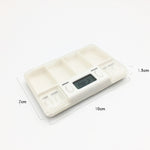 TF200 Scatola portapillole portatile in plastica con promemoria intelligente a 4 celle
