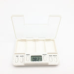 TF200 Scatola portapillole portatile in plastica con promemoria intelligente a 4 celle