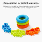 TF122 Set di 2 anelli di presa in silicone 2 in 1 + set di dispositivi di presa, TF122 (Green), TF122 (Blue), TF122 (Orange)