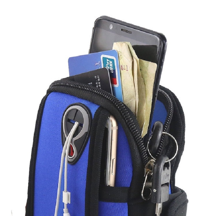 Borsa da braccio per cellulare da corsa Manica da braccio sportiva per cellulare, 10.5x19cm (Red), 10.5x19cm (Black), 10.5x19cm (Orange), 10.5x19cm (Light Blue), 10.5x19cm (Navy Blue)