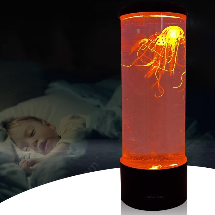 Simulazione di meduse a LED cilindriche Luce di atmosfera di meduse colorate alimentate tramite USB, 10.5 x 10.5 x 29.4cm
