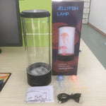 Simulazione di meduse a LED cilindriche Luce di atmosfera di meduse colorate alimentate tramite USB, 10.5 x 10.5 x 29.4cm