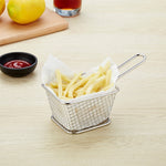 Piatto per pane snack ristorante mini cestino per patatine fritte in acciaio inossidabile, J13446S, J13446L, J13443S, J13443L, J13447M, J13448S, J13448L, J13442S, J13449