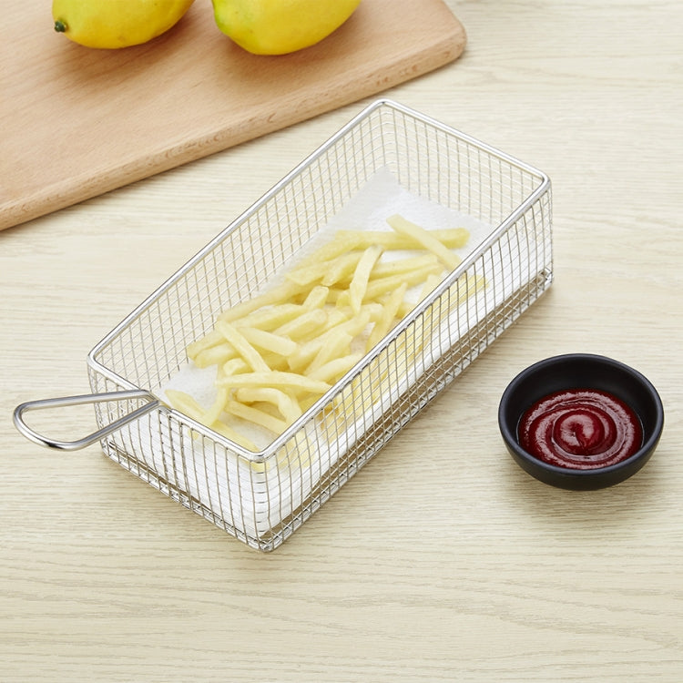 Piatto per pane snack ristorante mini cestino per patatine fritte in acciaio inossidabile, J13446S, J13446L, J13443S, J13443L, J13447M, J13448S, J13448L, J13442S, J13449