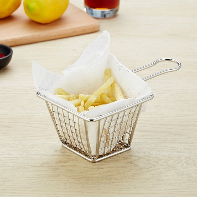 Piatto per pane snack ristorante mini cestino per patatine fritte in acciaio inossidabile, J13446S, J13446L, J13443S, J13443L, J13447M, J13448S, J13448L, J13442S, J13449