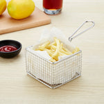 Piatto per pane snack ristorante mini cestino per patatine fritte in acciaio inossidabile, J13446S, J13446L, J13443S, J13443L, J13447M, J13448S, J13448L, J13442S, J13449