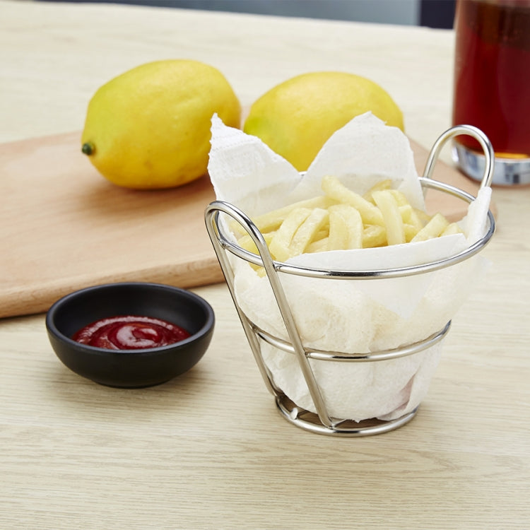 Piatto per pane snack ristorante mini cestino per patatine fritte in acciaio inossidabile, J13446S, J13446L, J13443S, J13443L, J13447M, J13448S, J13448L, J13442S, J13449