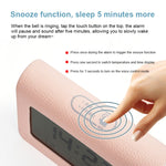 ZKLiLi Lazy Snooze Applet Sveglia da comodino Sveglia digitale silenziosa multifunzionale Bluetooth
