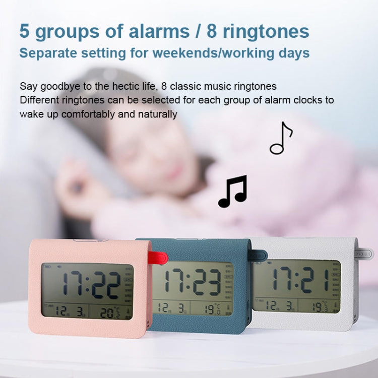ZKLiLi Lazy Snooze Applet Sveglia da comodino Sveglia digitale silenziosa multifunzionale Bluetooth