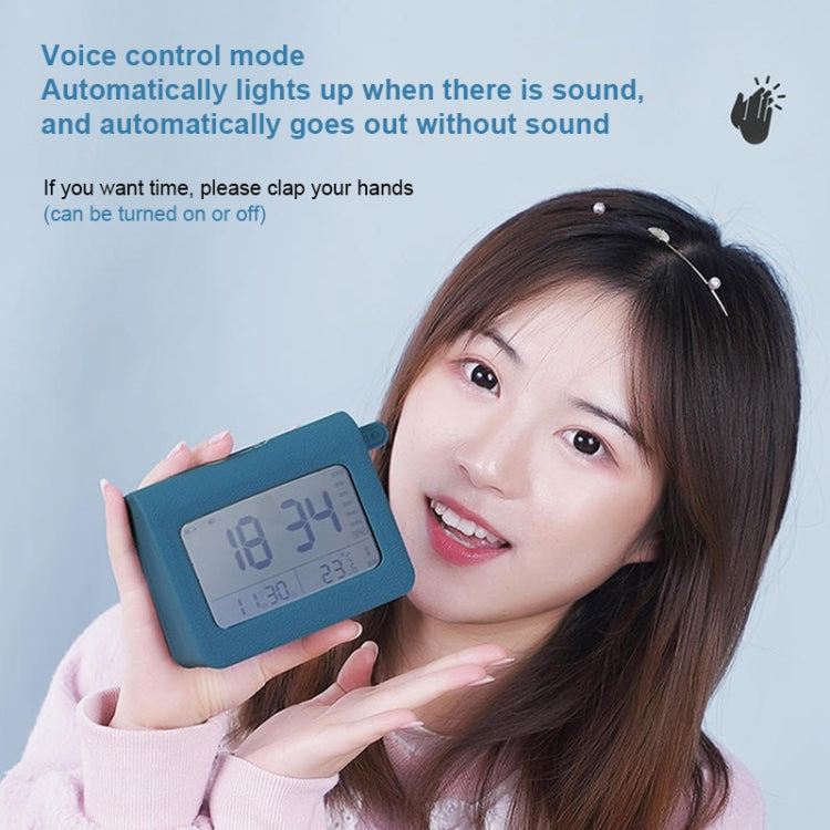 ZKLiLi Lazy Snooze Applet Sveglia da comodino Sveglia digitale silenziosa multifunzionale Bluetooth