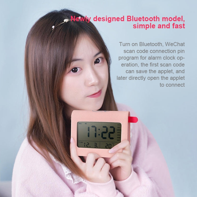 ZKLiLi Lazy Snooze Applet Sveglia da comodino Sveglia digitale silenziosa multifunzionale Bluetooth