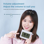 ZKLiLi Lazy Snooze Applet Sveglia da comodino Sveglia digitale silenziosa multifunzionale Bluetooth