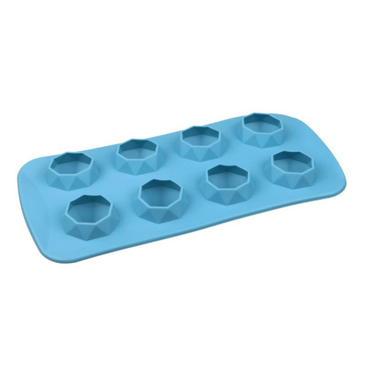 2 stampi creativi per vassoio per ghiaccio in silicone, 8 stampi continui, contenitori per ghiaccio fai da te fatti in casa, stile:, Fruit  (Blue), Fruit  (Vermillion), Round  (Red), Round  (Blue), Brick  (Blue), Brick (Gray), Five-star  (Blue)        ...