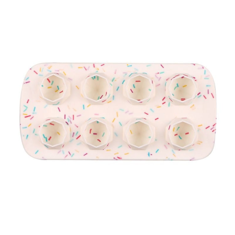 2 stampi creativi per vassoio per ghiaccio in silicone, 8 stampi continui, contenitori per ghiaccio fai da te fatti in casa, stile:, Fruit  (Blue), Fruit  (Vermillion), Round  (Red), Round  (Blue), Brick  (Blue), Brick (Gray), Five-star  (Blue)        ...