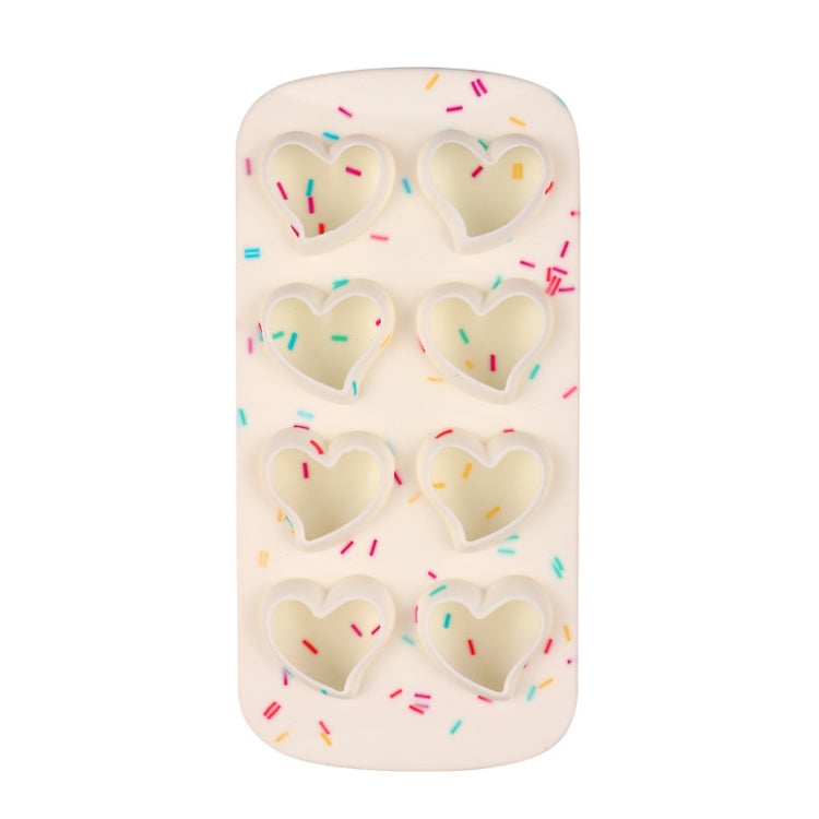 2 stampi creativi per vassoio per ghiaccio in silicone, 8 stampi continui, contenitori per ghiaccio fai da te fatti in casa, stile:, Fruit  (Blue), Fruit  (Vermillion), Round  (Red), Round  (Blue), Brick  (Blue), Brick (Gray), Five-star  (Blue)        ...