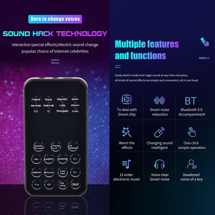 Cambia voce universale mini scheda audio per telefoni e PC