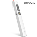 Penna per proiettore vocale ricaricabile con penna laser per girare le pagine Deli da 2,4 GHz, 2802PL (White), 2802PL (Black), 2802L (White), 2802L (Black)