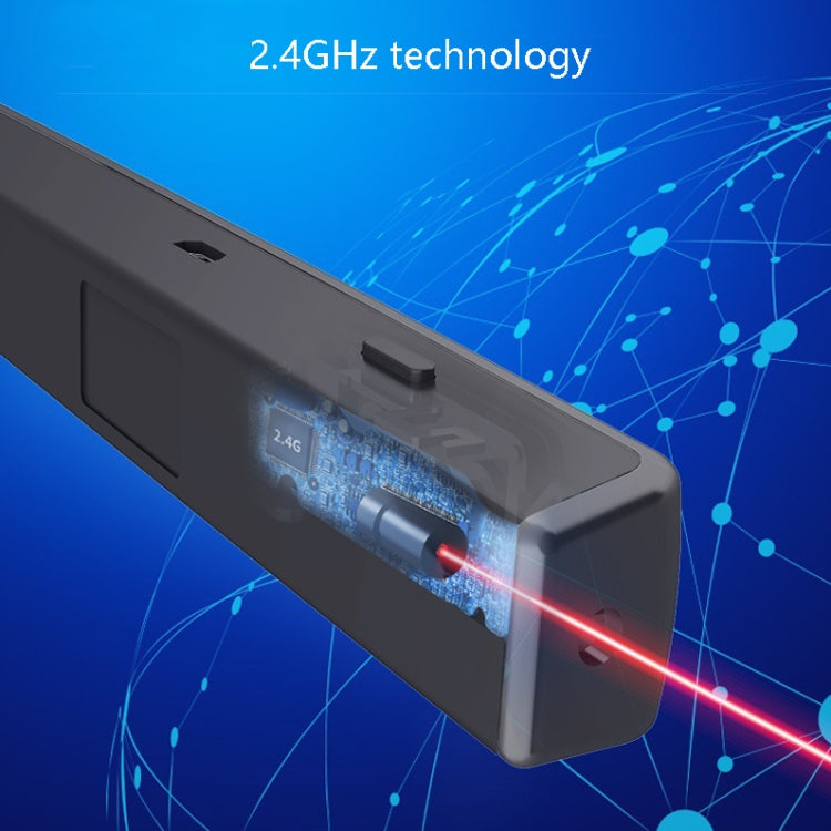 Penna per proiettore vocale ricaricabile con penna laser per girare le pagine Deli da 2,4 GHz, 2802PL (White), 2802PL (Black), 2802L (White), 2802L (Black)