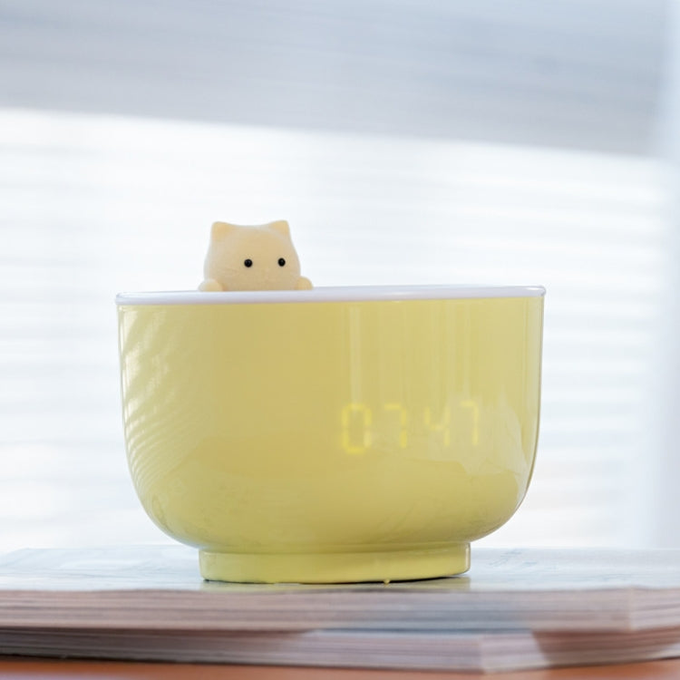 Lampada da comodino per camera da letto per bambini regolabile, ricaricabile, con sveglia per gatti, 2W LED