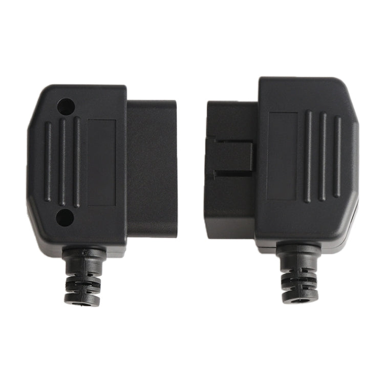 5 PCS 16PIN Connettore maschio per auto Connettore OBD2 Spina + Shell + Line Card + Vite OBD Plug J1962M, OBD Plug