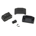 5 PCS 16PIN Connettore maschio per auto Connettore OBD2 Spina + Shell + Line Card + Vite OBD Plug J1962M, OBD Plug