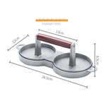 Stampo per pressa per polpettone in lega di alluminio, 1PC Aluminum Alloy